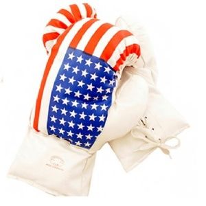 U.S.A. Flag Boxing Gloves 16 oz Last Punch